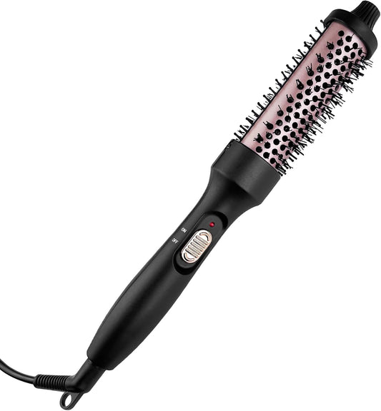 Spazzola Ad Aria Calda, Spazzola Termica, Thermal Brush, Spazzola Calda in Tormalina Ceramica, Arricciacapelli Rotonda Elettrica Riscaldata, per Capelli Voluminosi, Asciuga E Modella