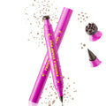 2 in 1 Freckle Stamp Pen Waterproof for Natural Lifelike Faux Freckle Stamp Long Lasting Quick Dry Magic Fake Freckles Stain Marker Pen for Sunkissed Makeup 01#Light Brown